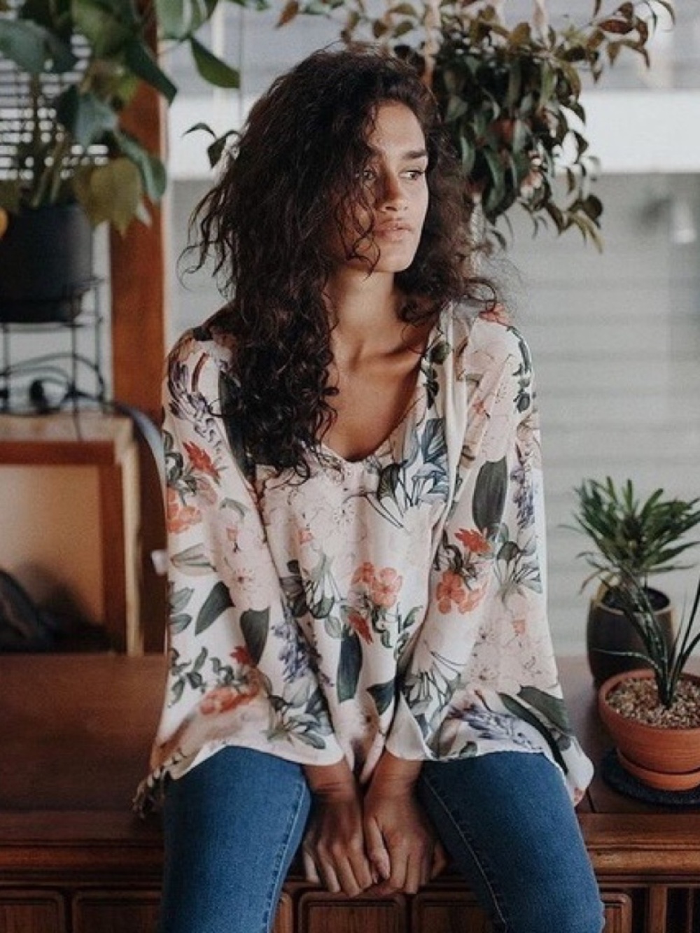 Show Me Your Mumu Hippie Dippie Top Enchanted Florist Size XS
